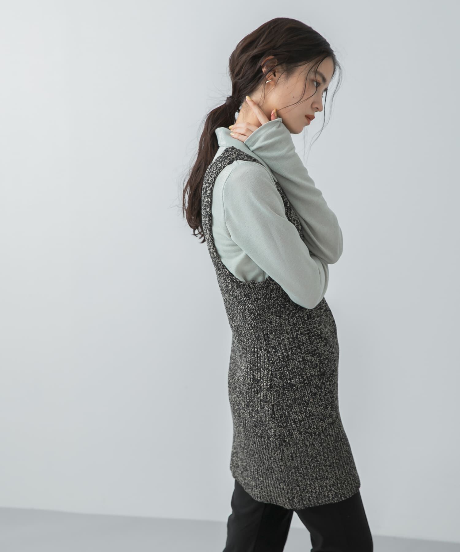 SENSE OF PLACE by URBAN RESEARCH「『洗濯可』ミドルゲージチュニックベスト」|ベスト・ジレ|