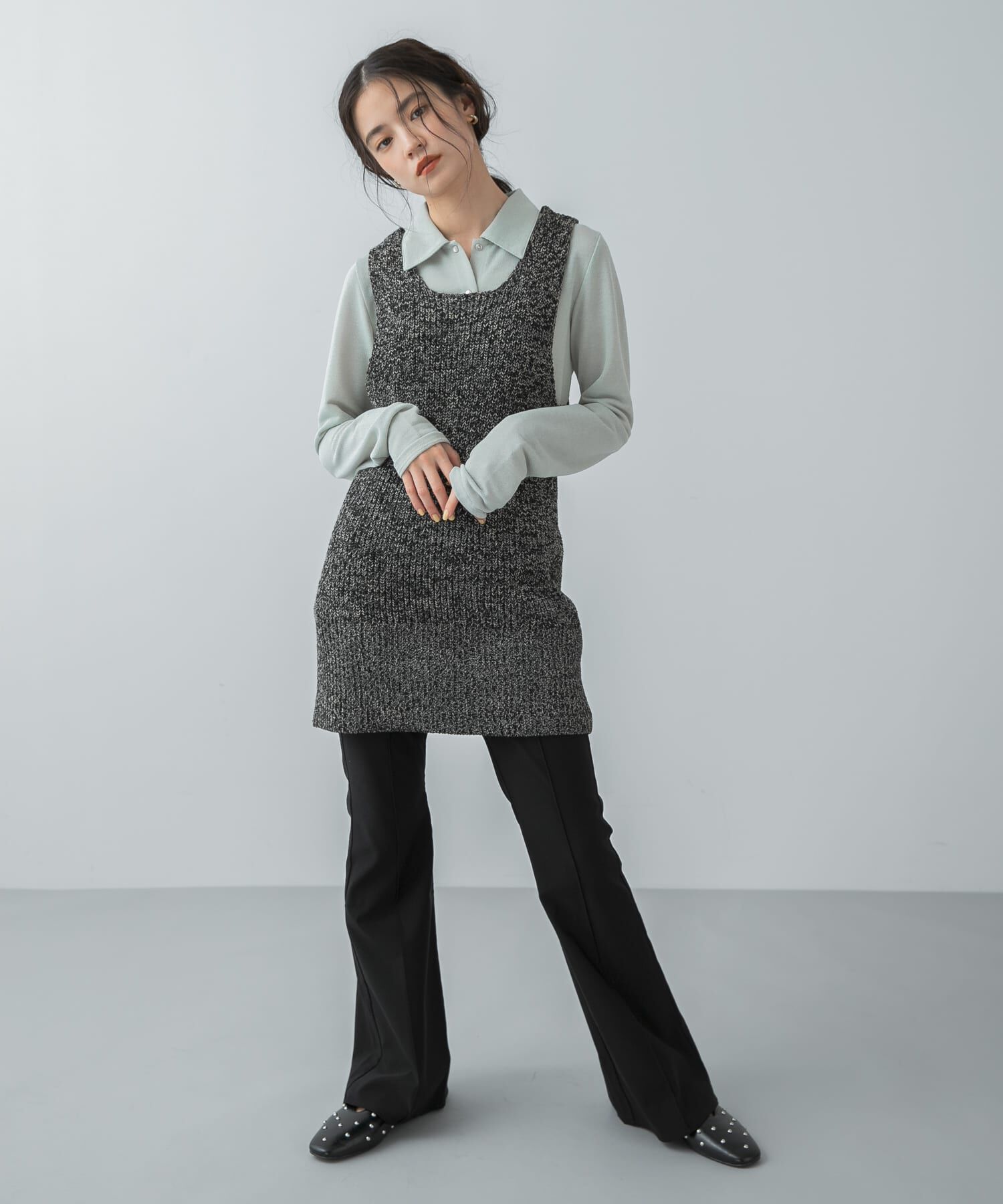 SENSE OF PLACE by URBAN RESEARCH「『洗濯可』ミドルゲージチュニックベスト」|ベスト・ジレ|