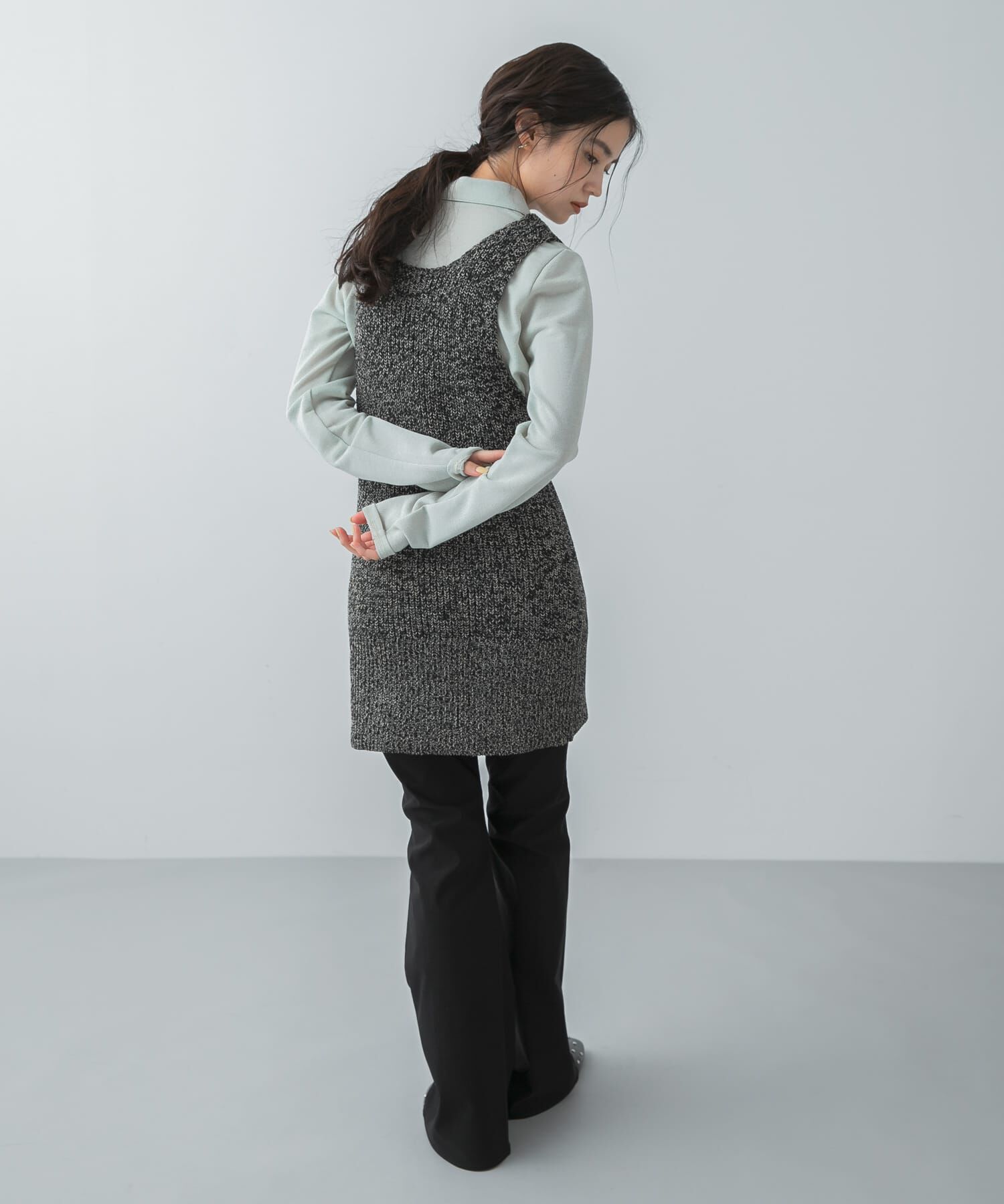 SENSE OF PLACE by URBAN RESEARCH「『洗濯可』ミドルゲージチュニックベスト」|ベスト・ジレ|