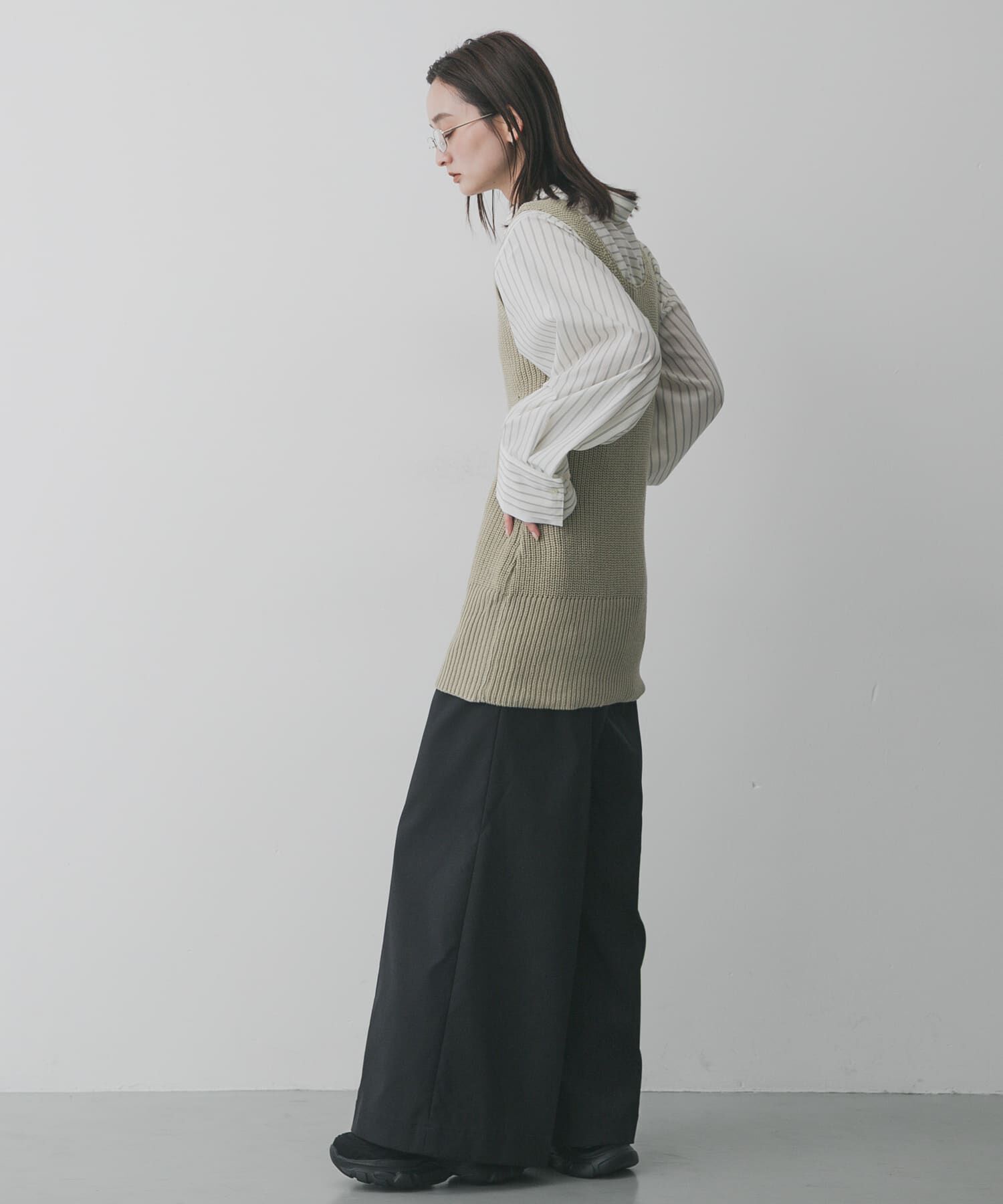 SENSE OF PLACE by URBAN RESEARCH「『洗濯可』ミドルゲージチュニックベスト」|ベスト・ジレ|