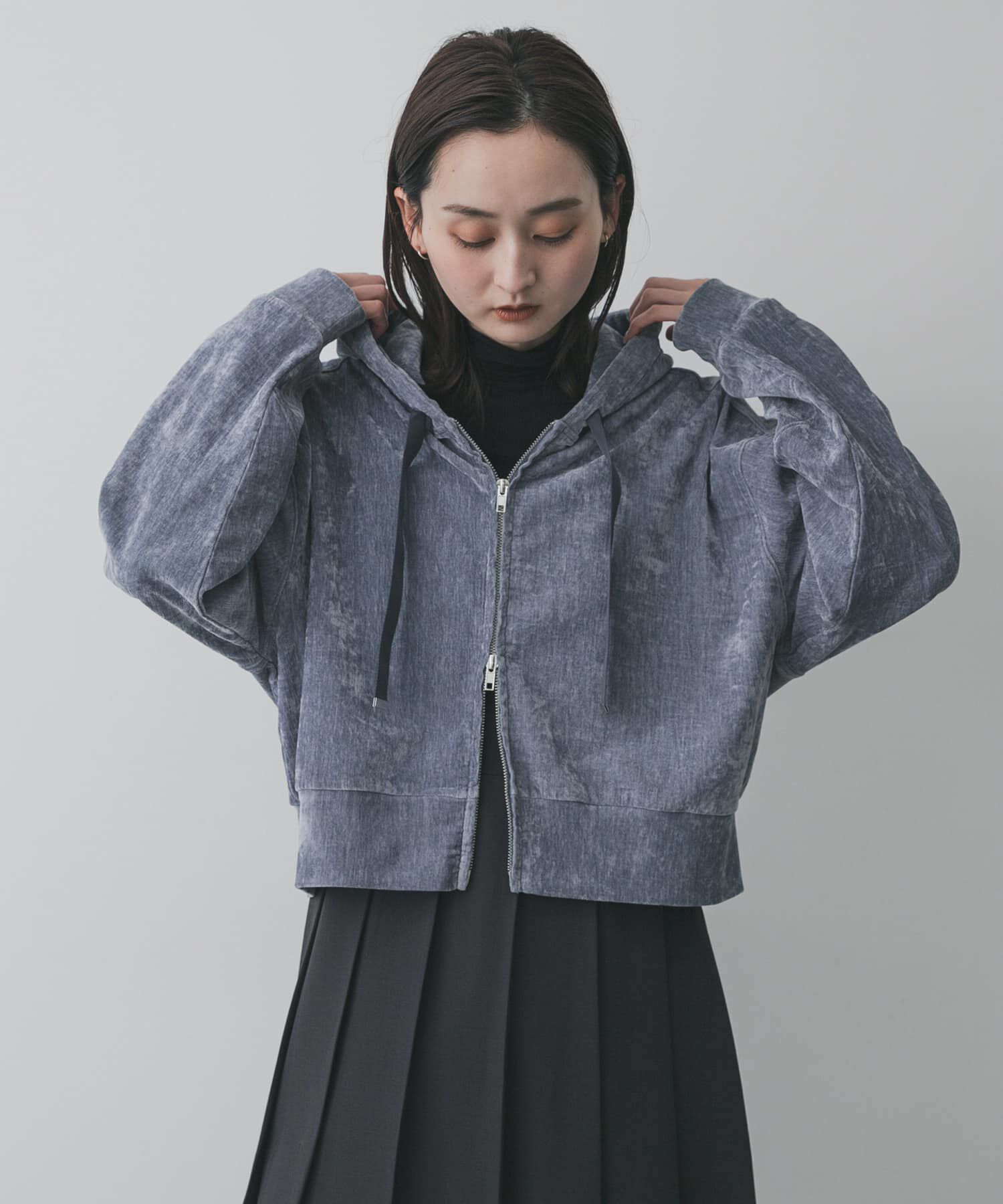 SENSE OF PLACE by URBAN RESEARCH「ベロアジップフーディ」|パーカー|