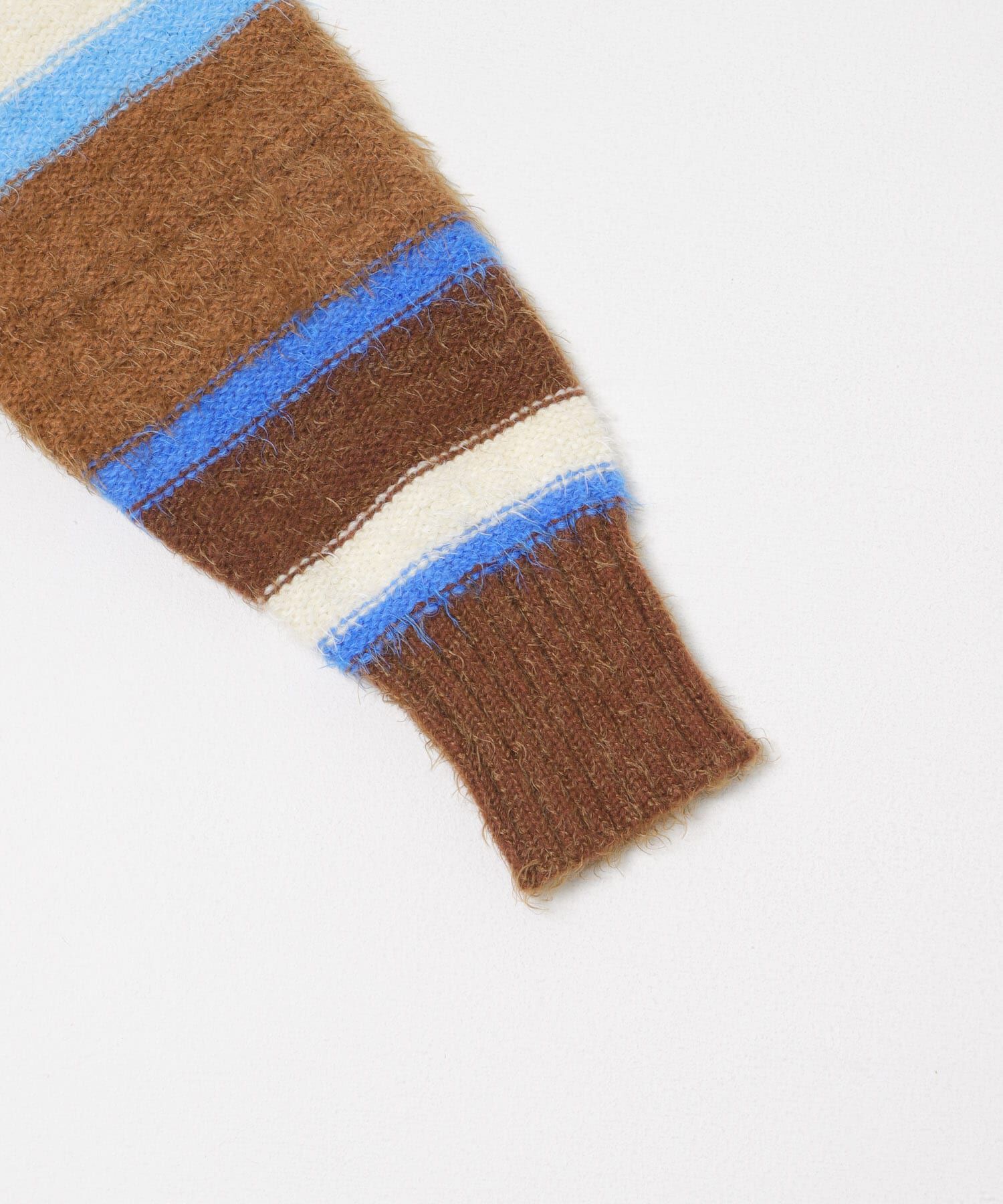 SENSE OF PLACE by URBAN RESEARCH「『洗濯可』シャギーハイショクボーダーニット」|ニット・セーター|