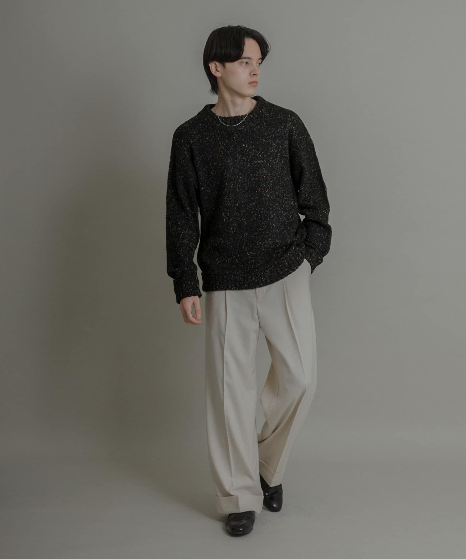 SENSE OF PLACE by URBAN RESEARCH「『洗濯可』カラーネップニットプルオーバー」|ニット・セーター|