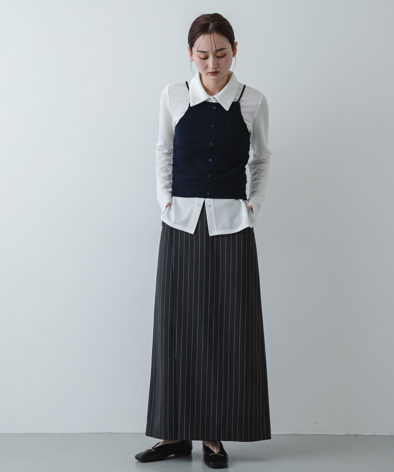 SENSE OF PLACE by URBAN RESEARCH「『洗濯可』ホルターネックボタンビスチェ」|その他|