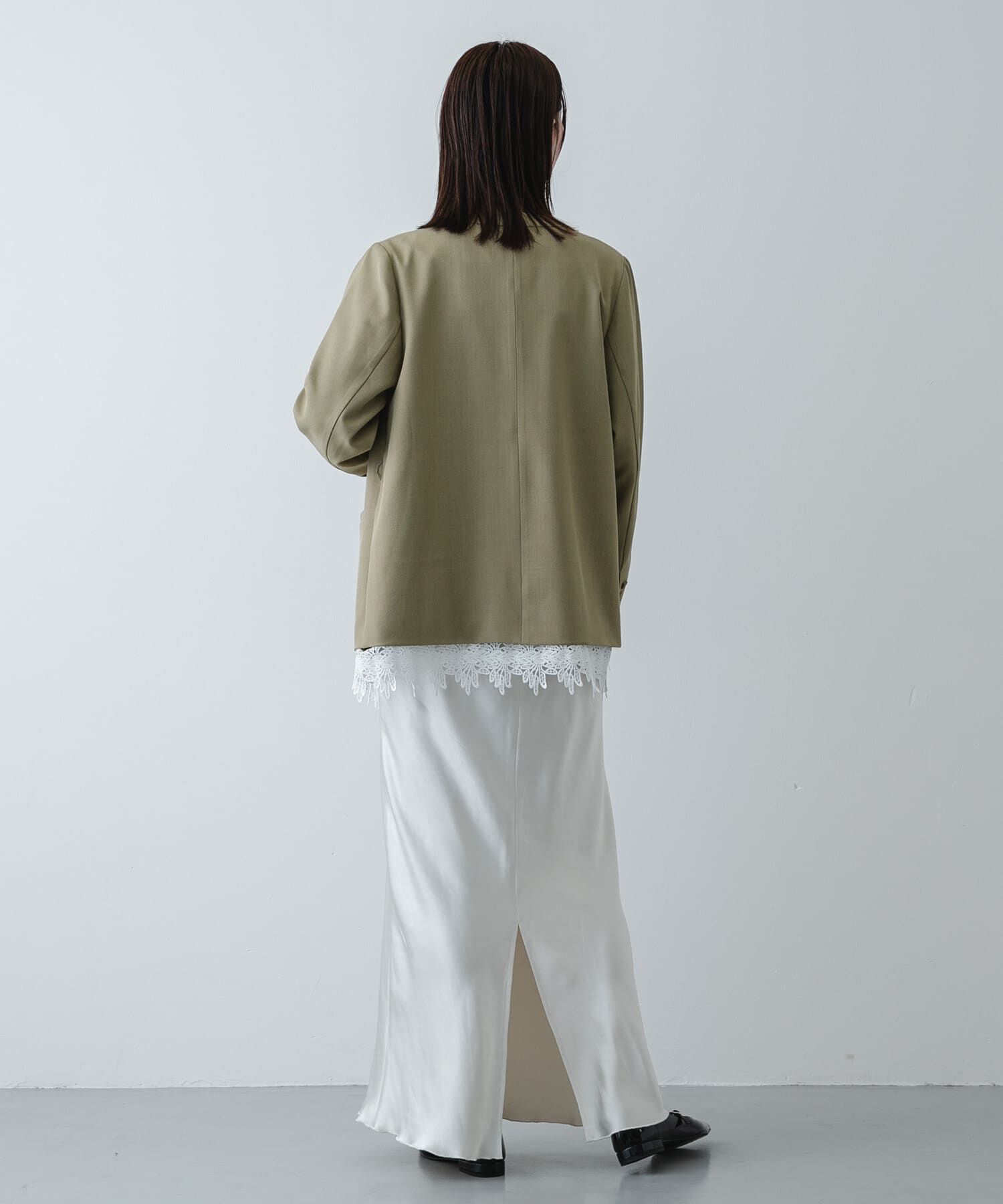 SENSE OF PLACE by URBAN RESEARCH「サテンアイラインスカート」|スカート|