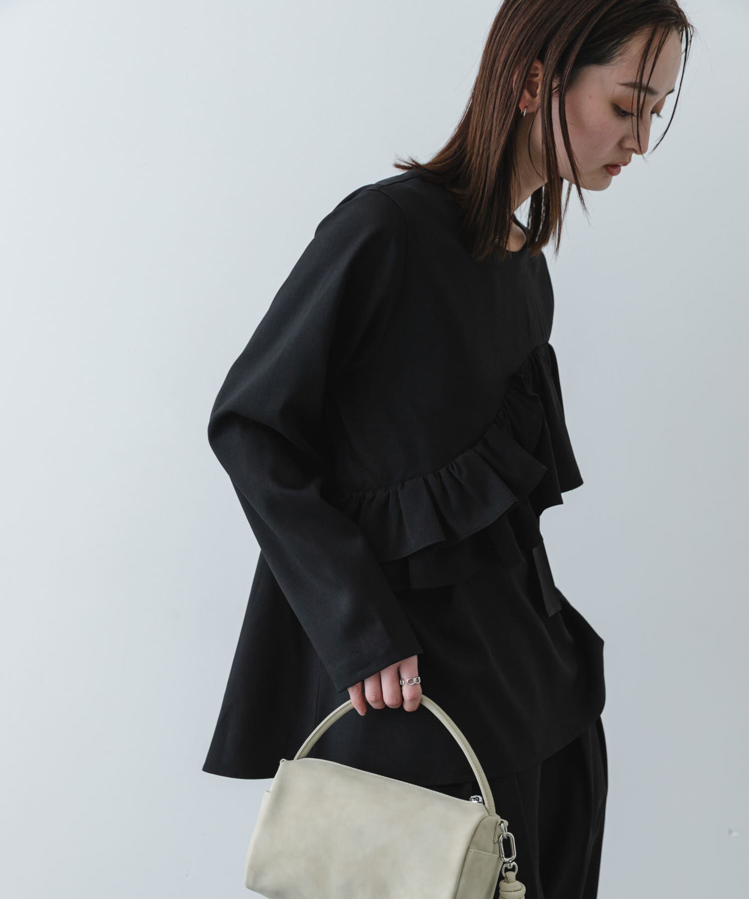 SENSE OF PLACE by URBAN RESEARCH「フリルトップパンツセットアップ」|ワンピース|