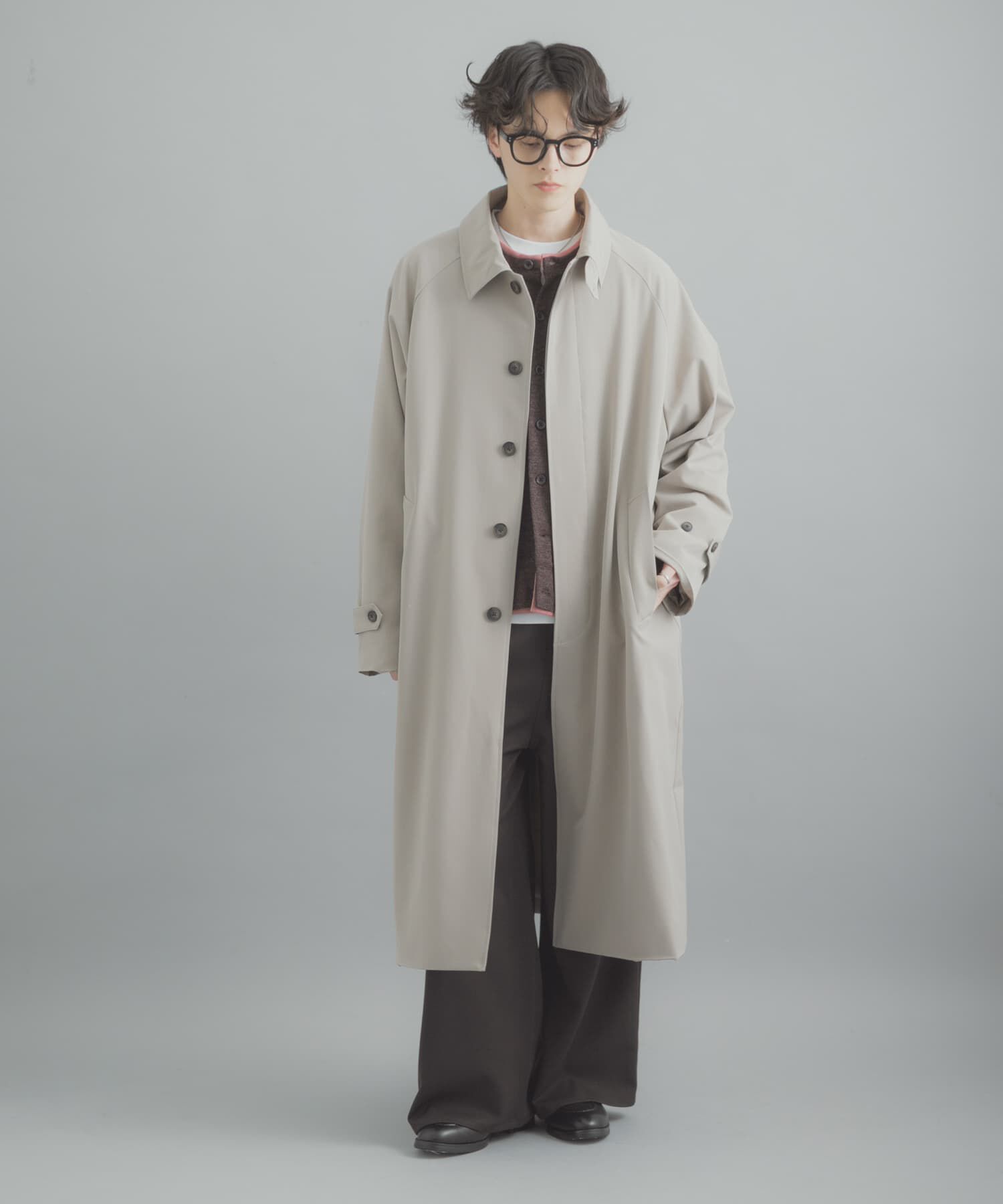 SENSE OF PLACE by URBAN RESEARCH「バルマカーンルーズコート」|ステンカラーコート|