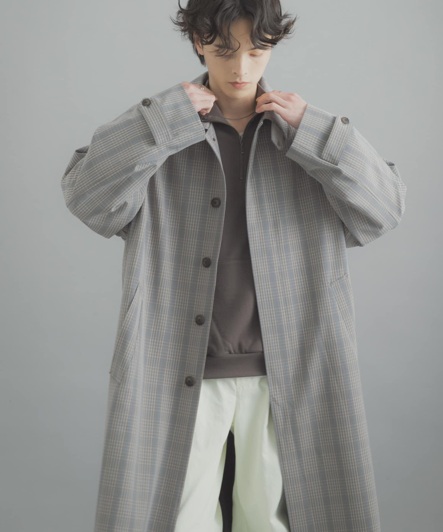 SENSE OF PLACE by URBAN RESEARCH「バルマカーンルーズコート」|ステンカラーコート|