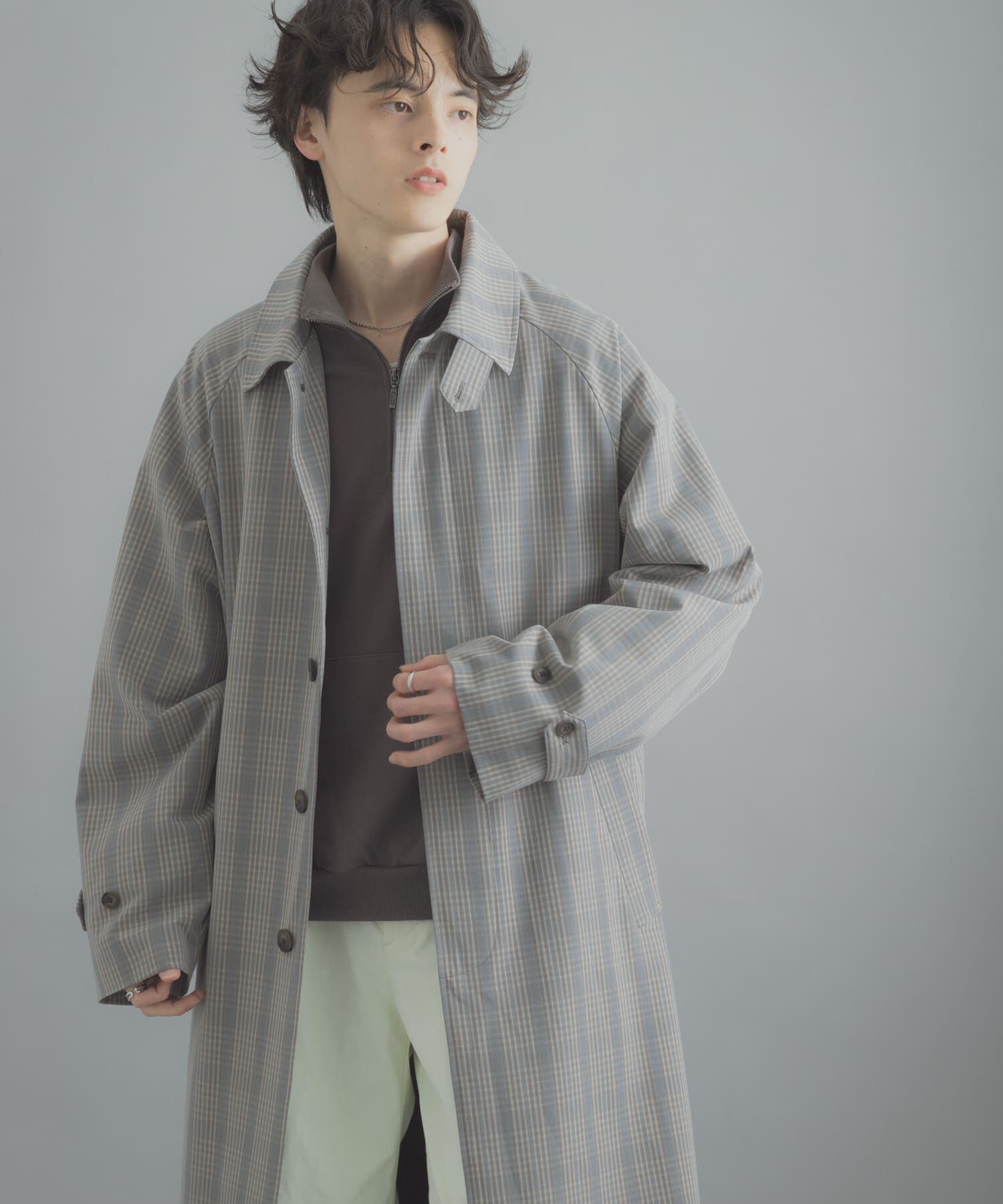 SENSE OF PLACE by URBAN RESEARCH「バルマカーンルーズコート」|ステンカラーコート|