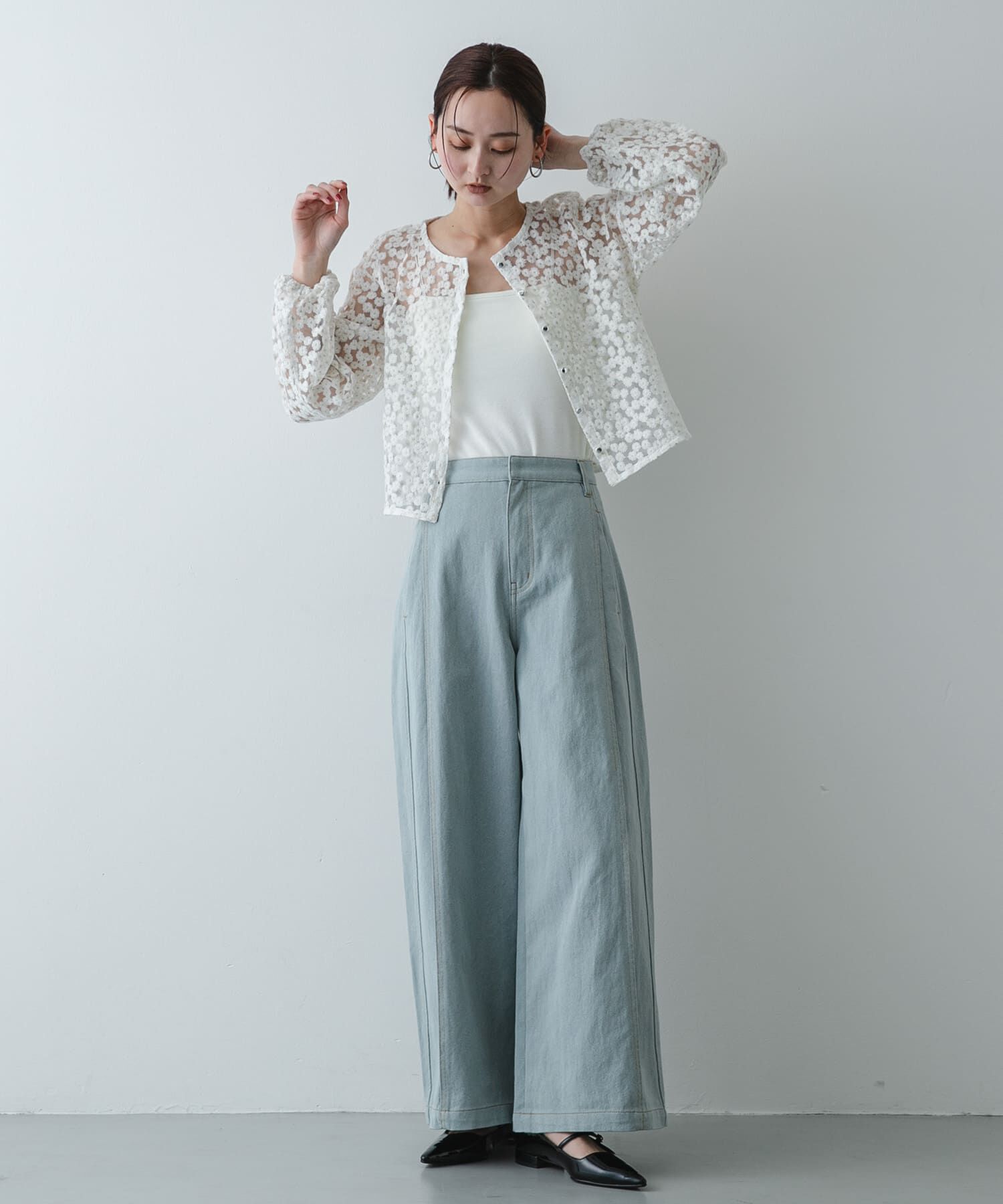 SENSE OF PLACE by URBAN RESEARCH「デイジーレースブラウス」|シャツ・ブラウス|