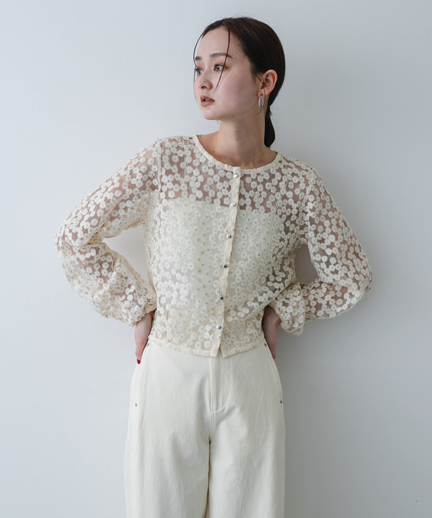 SENSE OF PLACE by URBAN RESEARCH「デイジーレースブラウス」|シャツ・ブラウス|