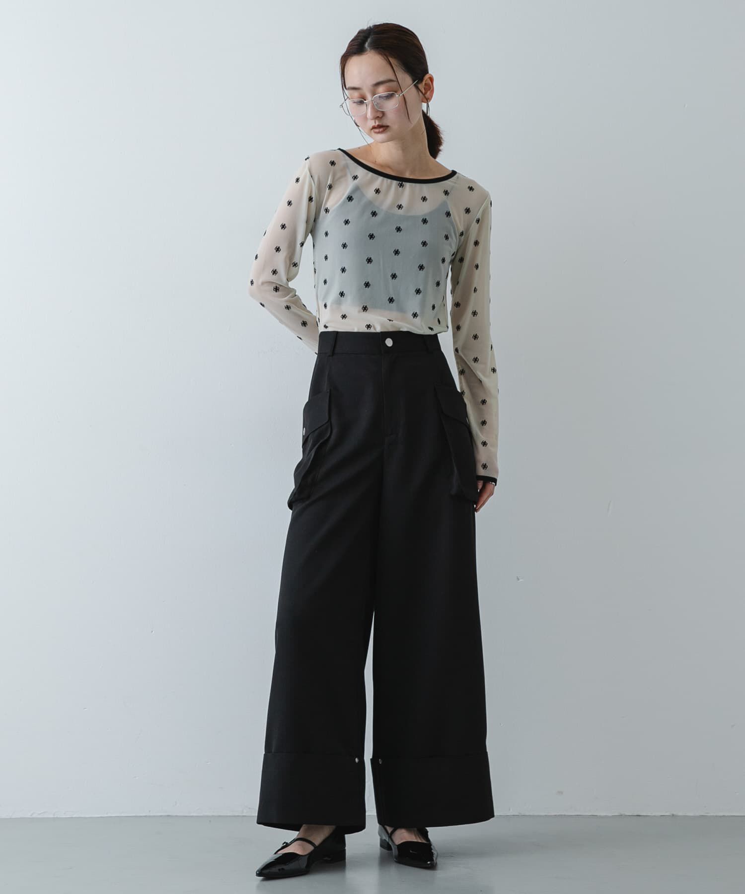 SENSE OF PLACE by URBAN RESEARCH「モチーフシアーカットトップ」|Tシャツ・カットソー|