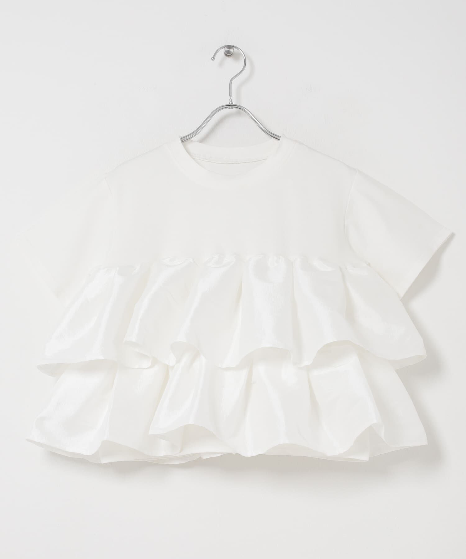 SENSE OF PLACE by URBAN RESEARCH「シャイニーフリルドッキングカットトップ」|Tシャツ・カットソー|