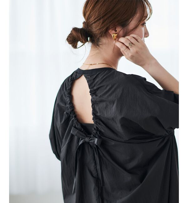 le.coeur blanc「TORRAZZODONNA バックコンシャスワンピース」|ワンピース|ブラック