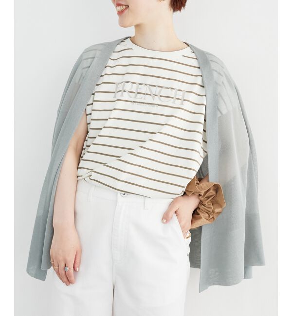  「《手洗い可能》シアーミドル丈カーディガン」|カーディガン|ミント