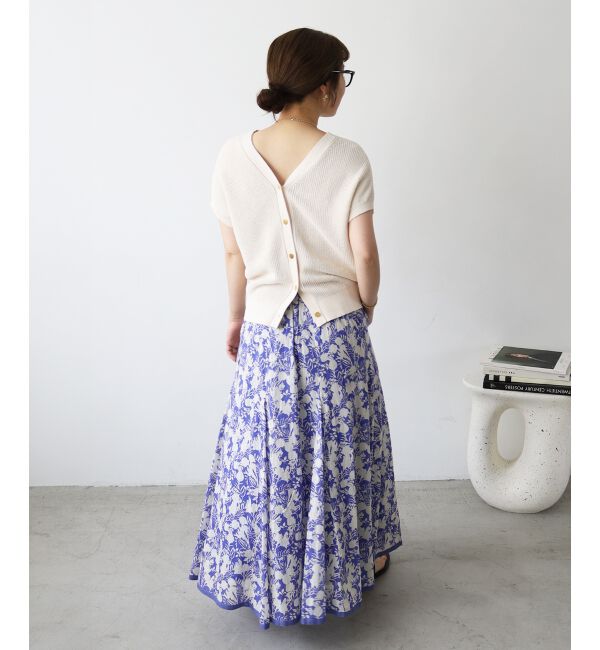  「ペーパーヤーン畦編み2WAYニット」|ニット・セーター|