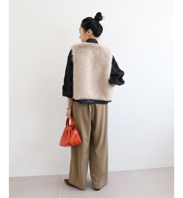  「《手洗い可能》フルダルダブルタックワイドパンツ」|その他|