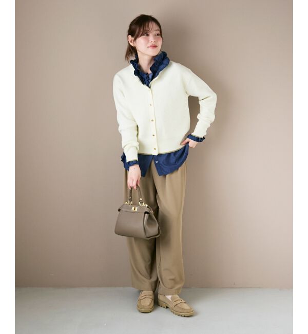  「《手洗い可能》フルダルダブルタックワイドパンツ」|その他|