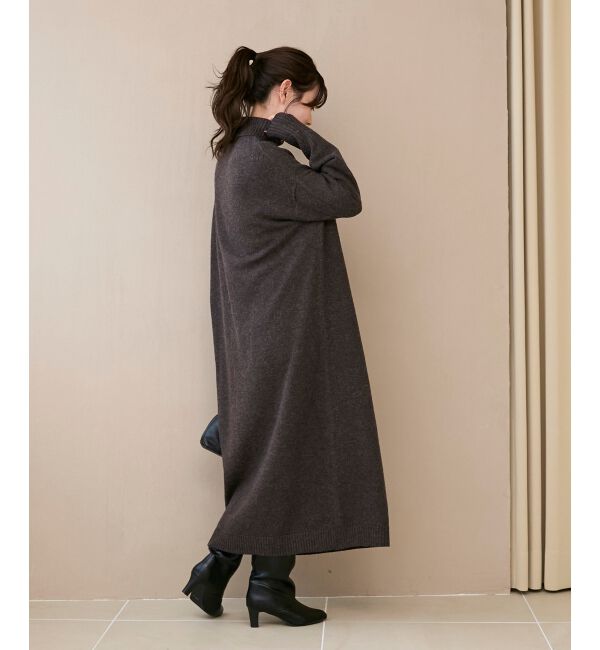  「ネックが選べるニットワンピース」|ワンピース|