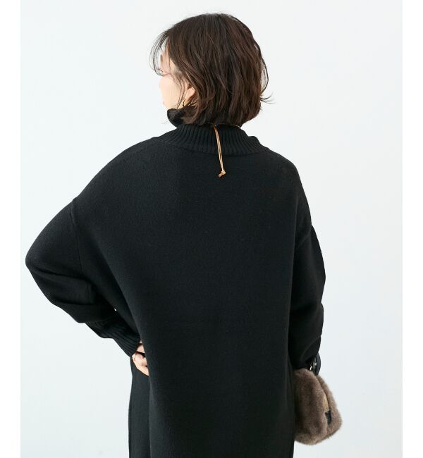  「ネックが選べるニットワンピース」|ワンピース|