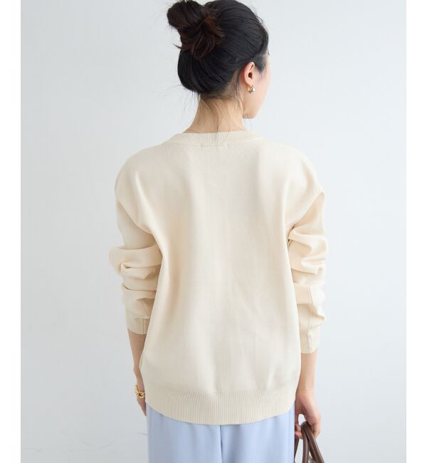  「《WEB限定アイテム》ウォッシャブルクルーネックカーディガン」|カーディガン|