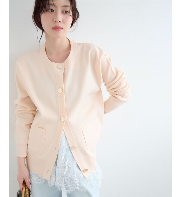  「《WEB限定アイテム》ウォッシャブルクルーネックカーディガン」|カーディガン|