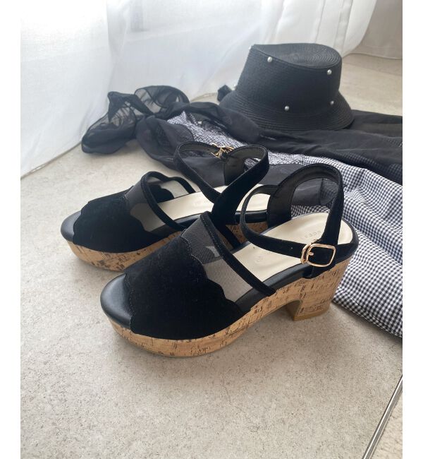  「スカラップシアーサンダル」|サンダル|