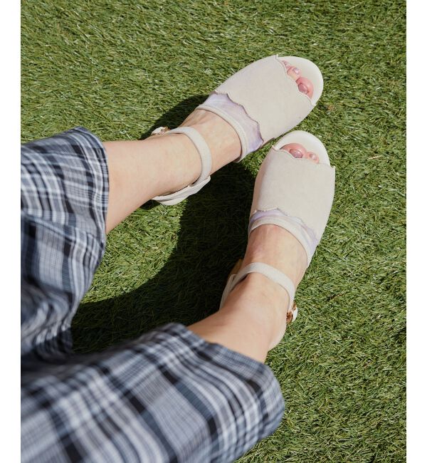  「スカラップシアーサンダル」|サンダル|