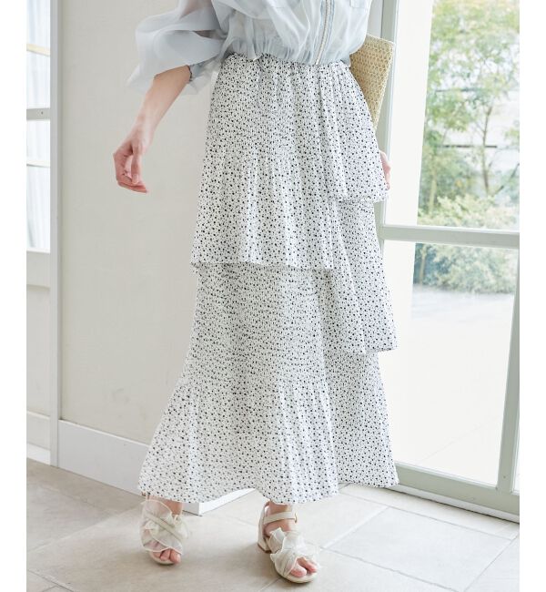  「プリーツティアードスカート」|スカート|