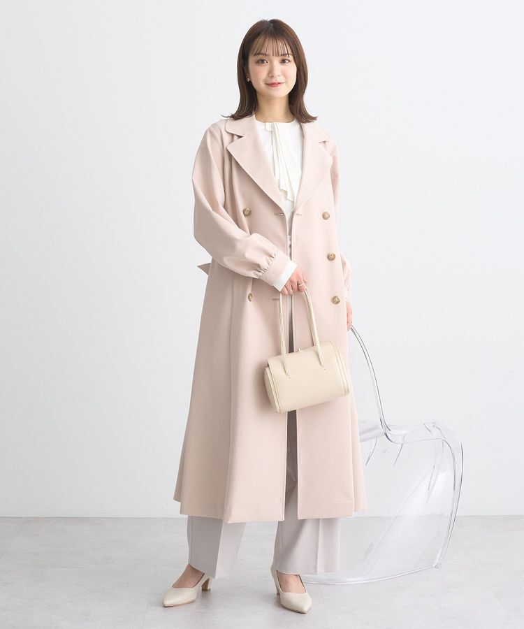 earth music&ecology「パフスリーブトレンチコート」|トレンチコート|