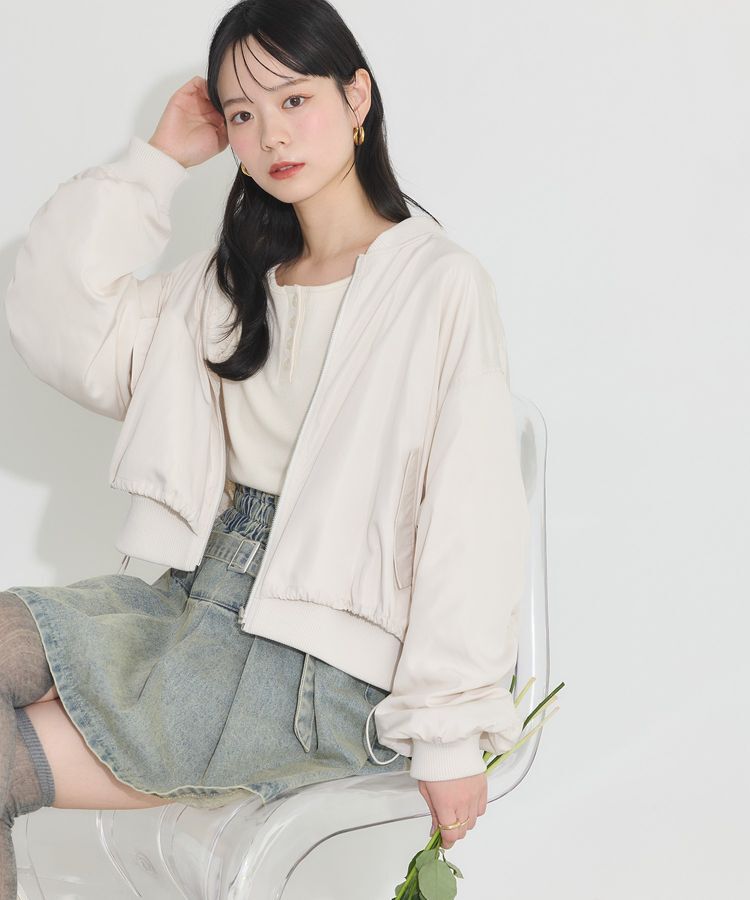 earth music&ecology「リバーシブルMA-1」|ブルゾン・スタジャン|