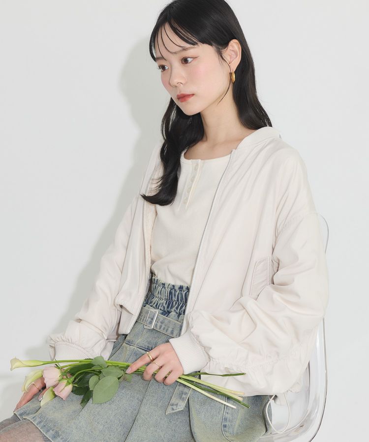 earth music&ecology「リバーシブルMA-1」|ブルゾン・スタジャン|