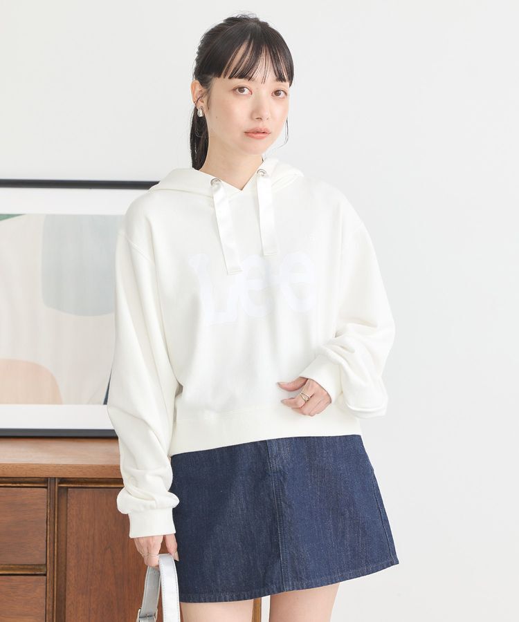 earth music&ecology「Lee&times;e.m.a.eショート丈パーカー」|スウェット・ジャージ|