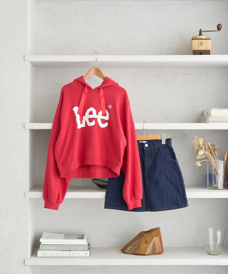 earth music&ecology「Lee&times;e.m.a.eショート丈パーカー」|スウェット・ジャージ|