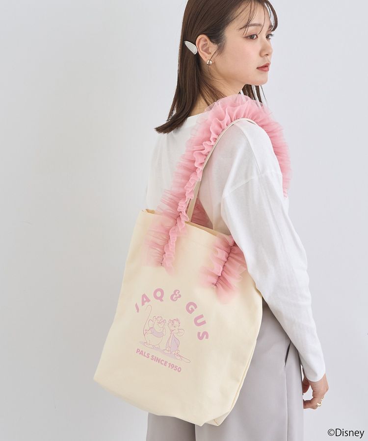 earth music&ecology「シンデレラ/チュールフリルトートバッグ」|トートバッグ|