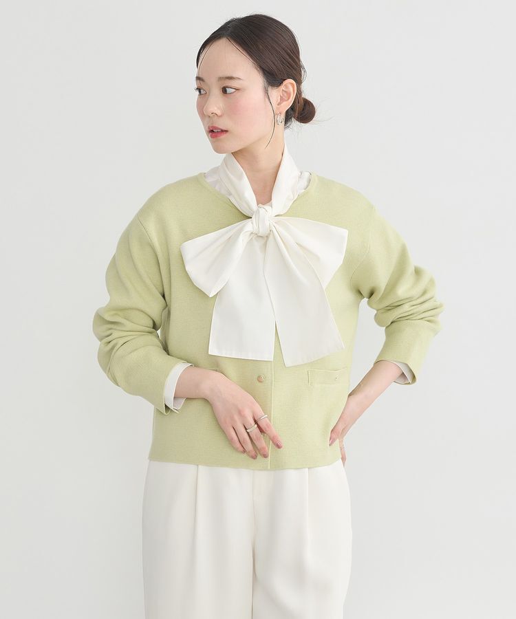 earth music&ecology「リボンラッフルブラウス」|シャツ・ブラウス|