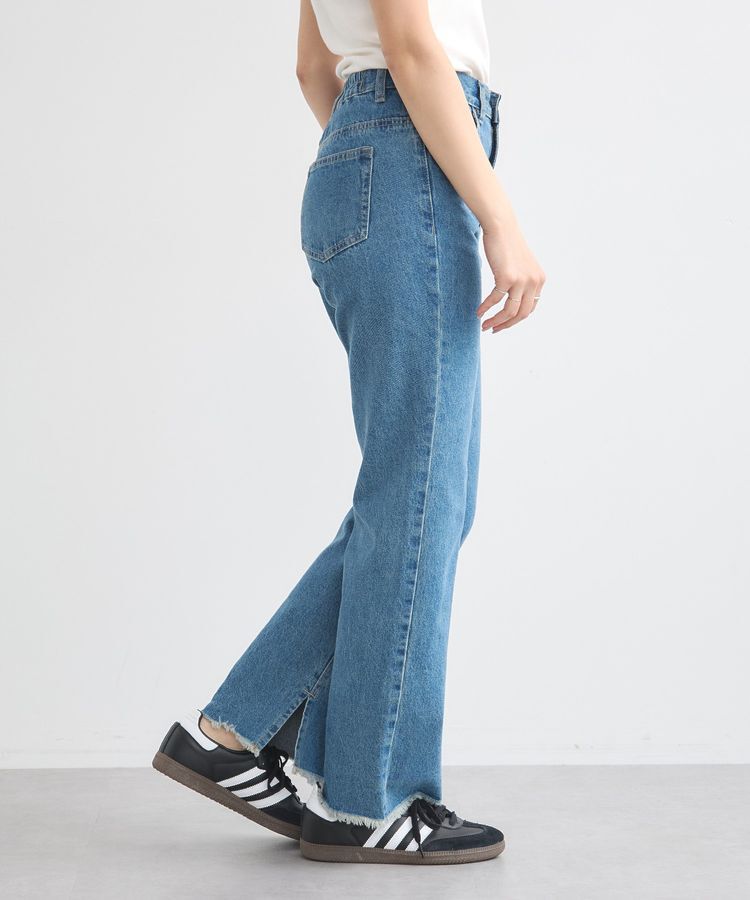 earth music&ecology「カットオフフレアデニムパンツ」|デニム|