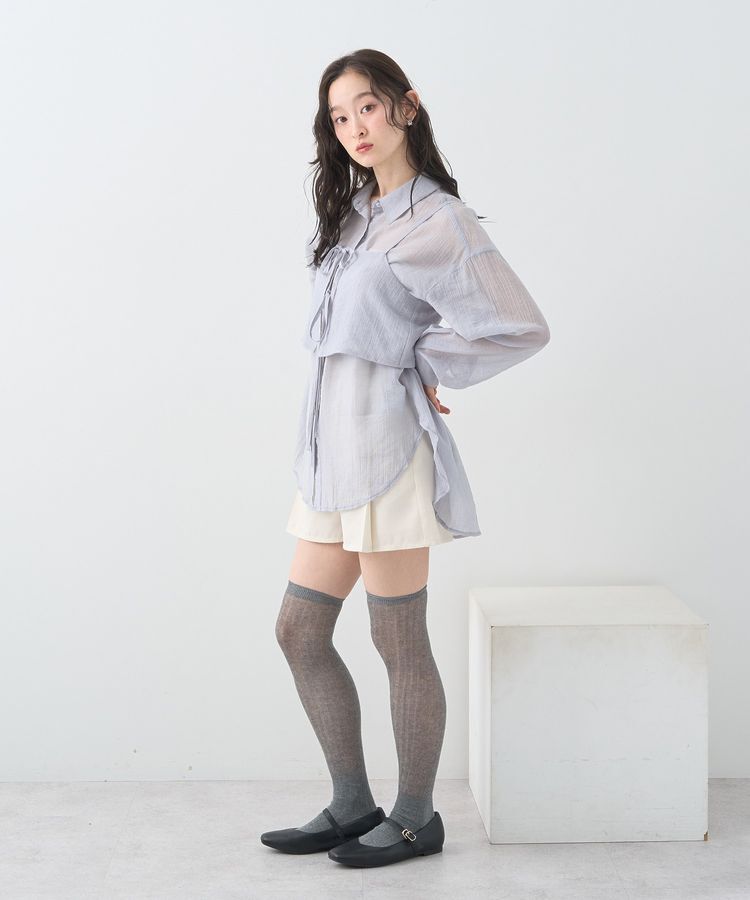 earth music&ecology「SET2点シャツ＋ビスチェ」|シャツ・ブラウス|