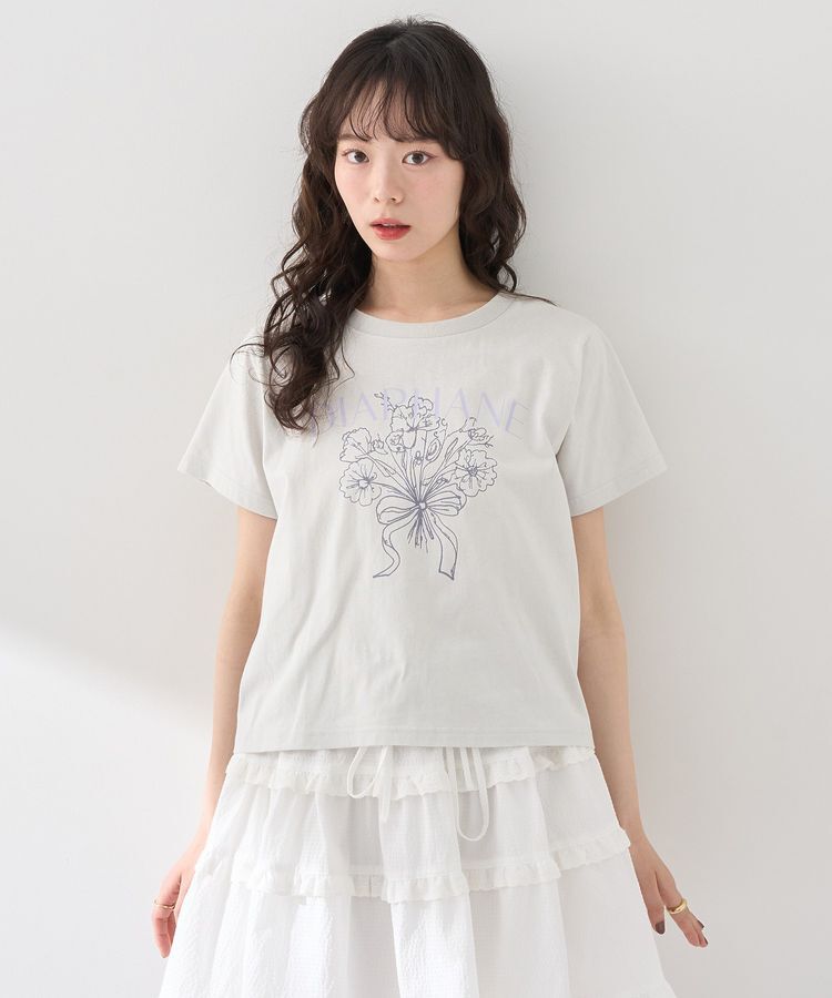 earth music&ecology「アソートロマンティックグラフィックT」|Tシャツ・カットソー|