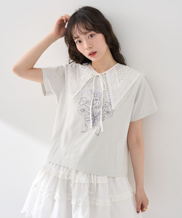 earth music&ecology「アソートロマンティックグラフィックT」|Tシャツ・カットソー|