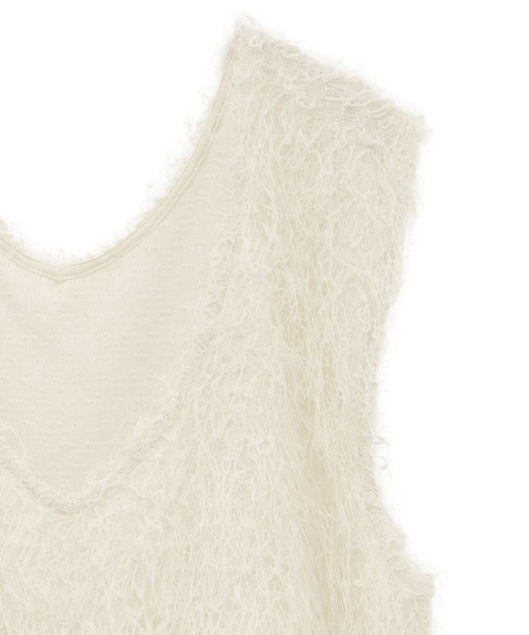 earth music&ecology「ふさふさベスト」|ベスト・ジレ|