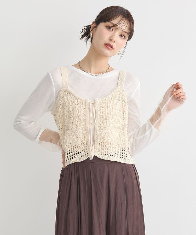 earth music&ecology「シアースリーブプルオーバー」|Tシャツ・カットソー|