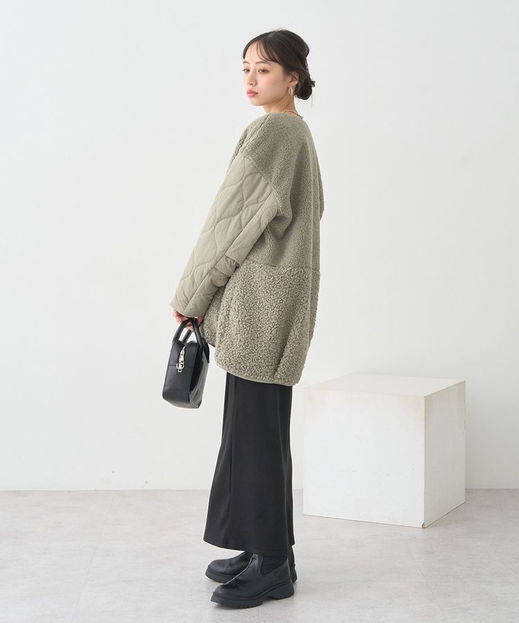 earth music&ecology「カットリブナロースカート」|タイト|