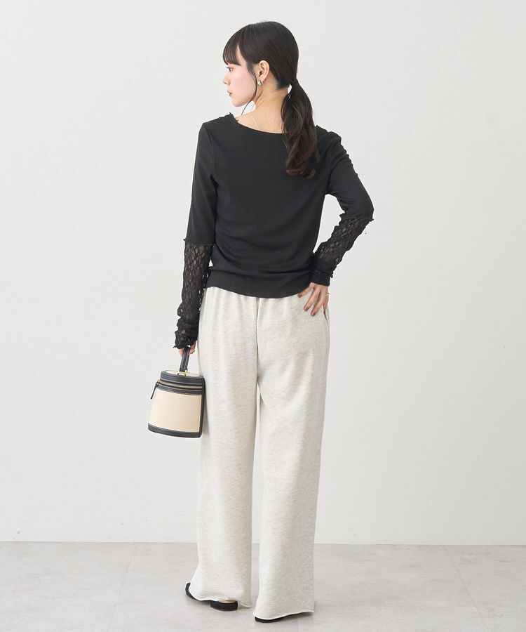 earth music&ecology「レース&times;アイレットプルオーバー」|Tシャツ・カットソー|