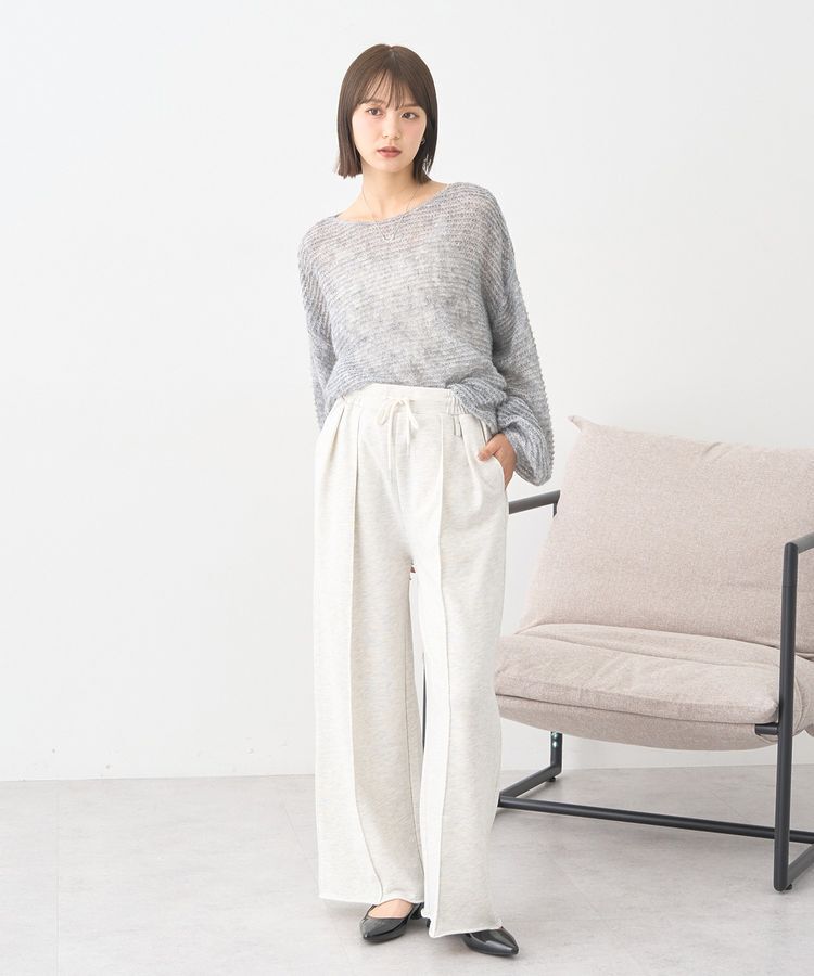 earth music&ecology「ふんわりシアープルオーバー」|ニット・セーター|