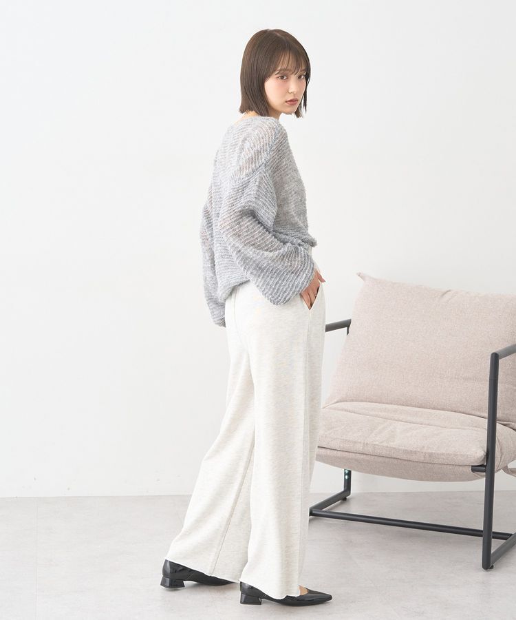 earth music&ecology「ふんわりシアープルオーバー」|ニット・セーター|