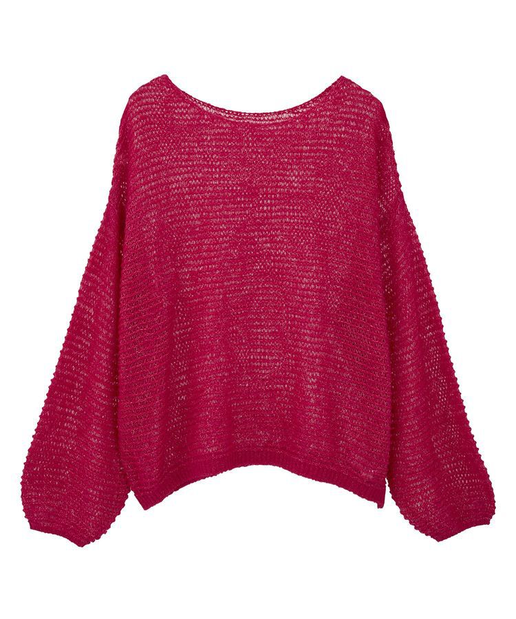 earth music&ecology「ふんわりシアープルオーバー」|ニット・セーター|