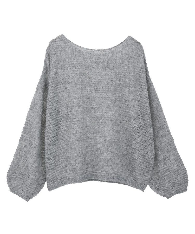 earth music&ecology「ふんわりシアープルオーバー」|ニット・セーター|