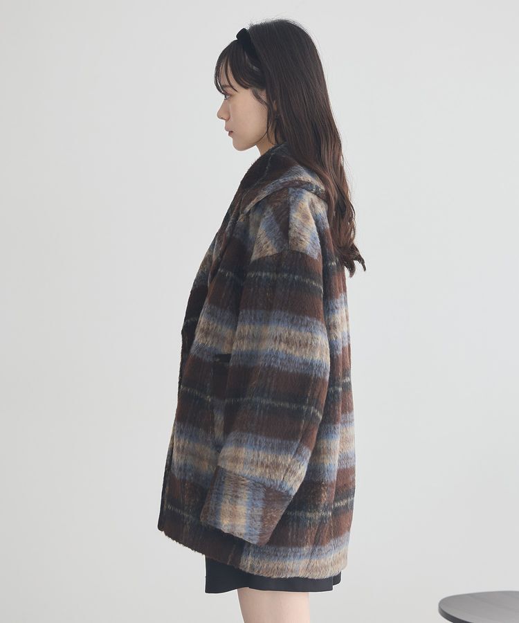 earth music&ecology「チェックシャギーコート」|その他|