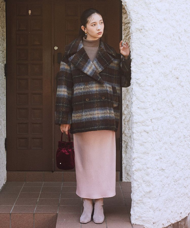 earth music&ecology「チェックシャギーコート」|その他|